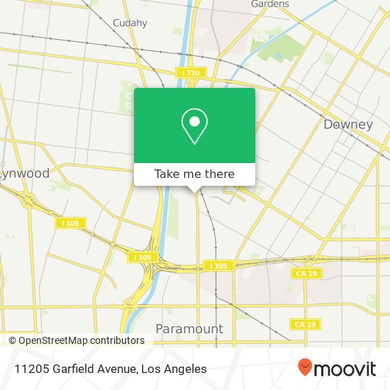 Mapa de 11205 Garfield Avenue