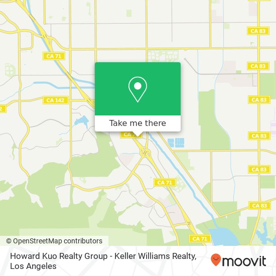 Mapa de Howard Kuo Realty Group - Keller Williams Realty