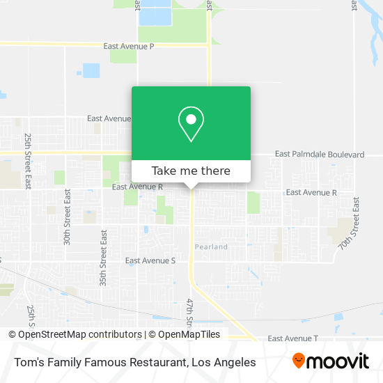 Tom's Family Famous Restaurant map