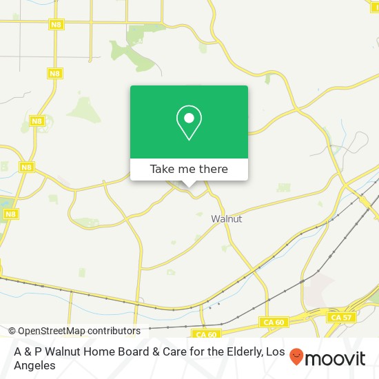 A & P Walnut Home Board & Care for the Elderly map