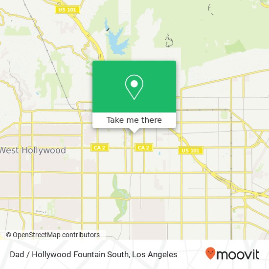 Dad / Hollywood Fountain South map