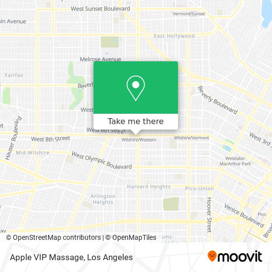 Mapa de Apple VIP Massage