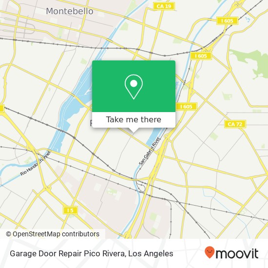 Garage Door Repair Pico Rivera map