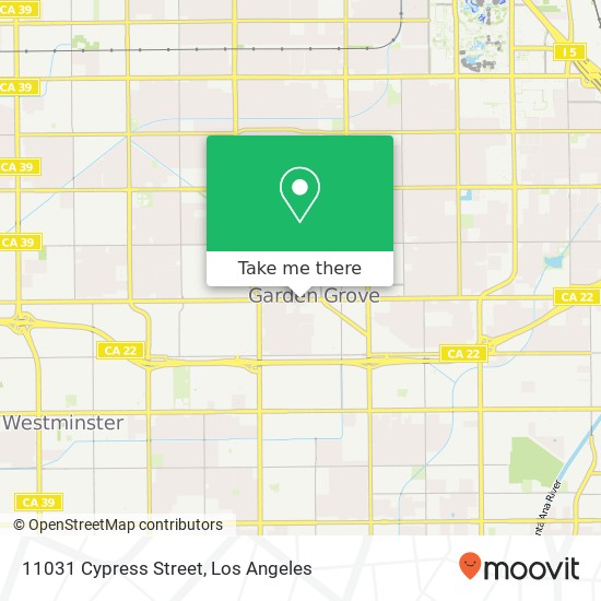 Mapa de 11031 Cypress Street