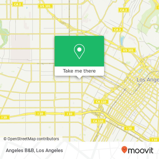 Angeles B&B map