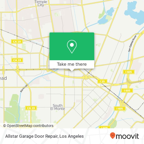 Allstar Garage Door Repair map