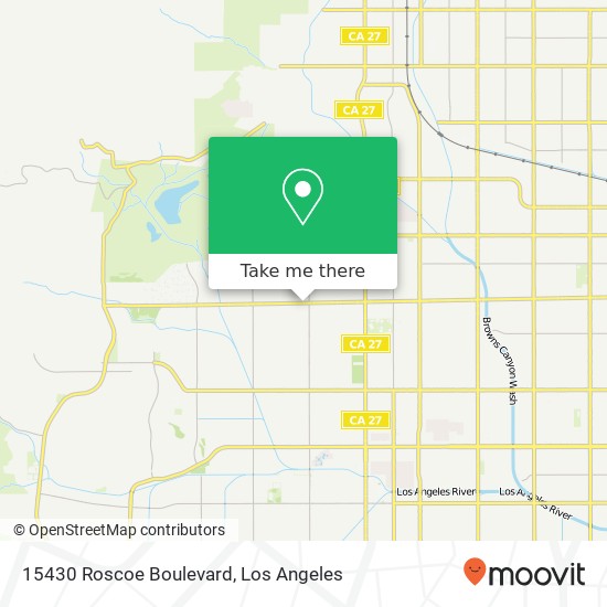 Mapa de 15430 Roscoe Boulevard