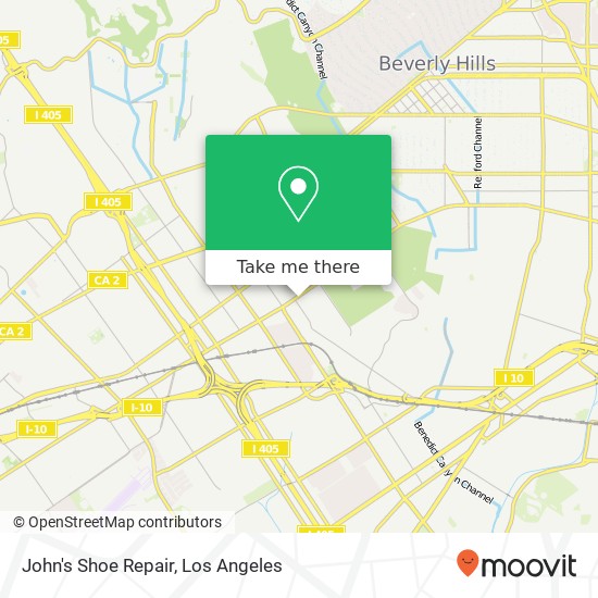 John's Shoe Repair map