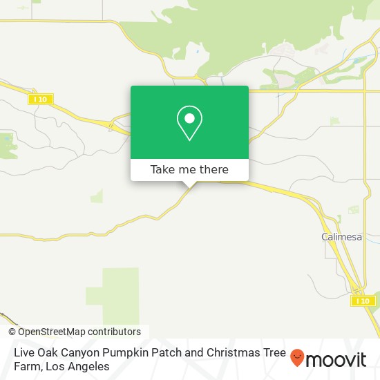 Mapa de Live Oak Canyon Pumpkin Patch and Christmas Tree Farm
