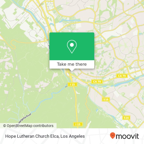 Hope Lutheran Church Elca map