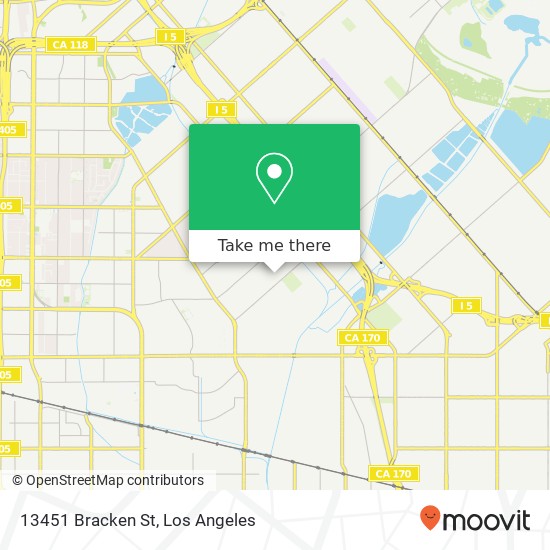 13451 Bracken St map