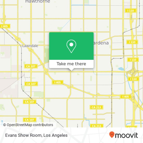 Evans Show Room map