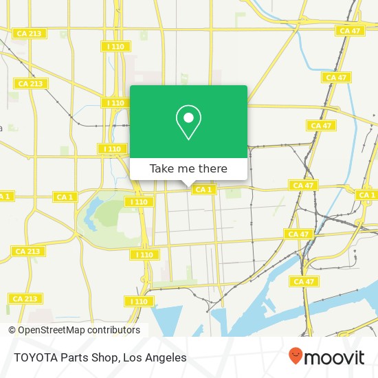 Mapa de TOYOTA Parts Shop