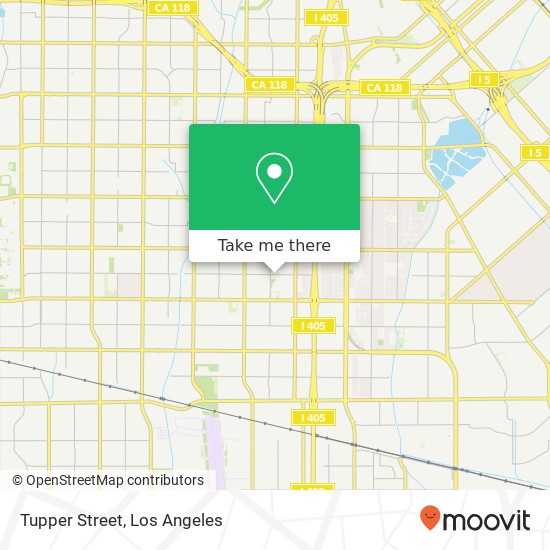 Tupper Street map
