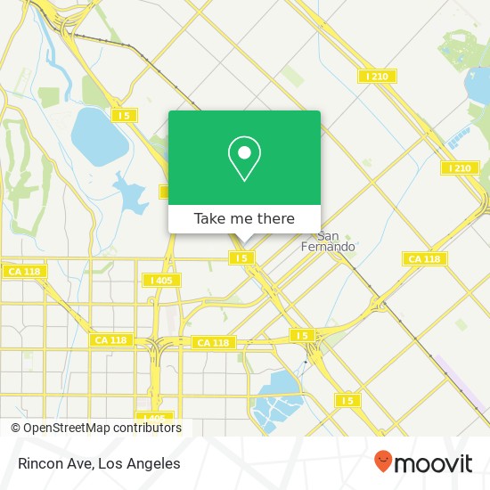 Rincon Ave map