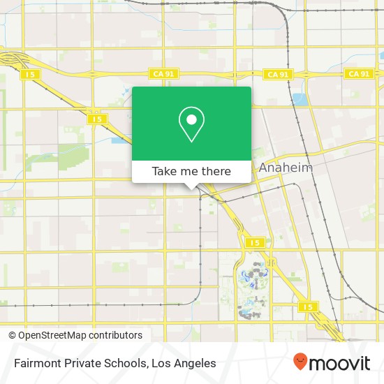 Fairmont Private Schools map