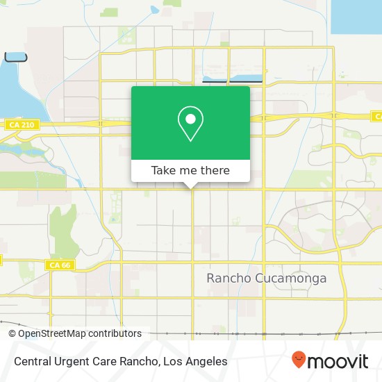 Central Urgent Care Rancho map