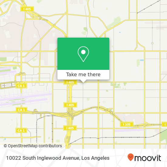 10022 South Inglewood Avenue map