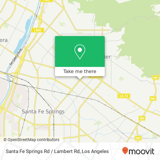 Mapa de Santa Fe Springs Rd / Lambert Rd