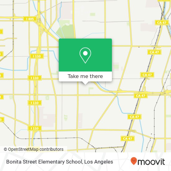 Bonita Street Elementary School map