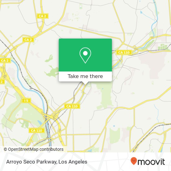 Arroyo Seco Parkway map