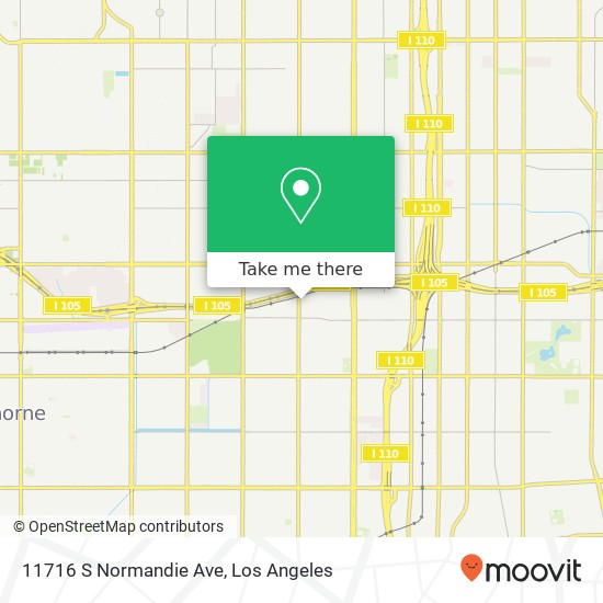 11716 S Normandie Ave map