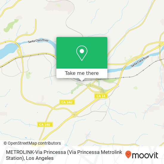 Mapa de METROLINK-Via Princessa (Via Princessa Metrolink Station)