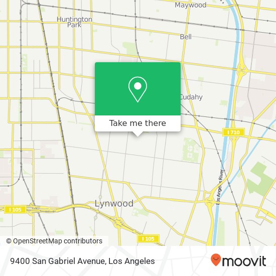 9400 San Gabriel Avenue map