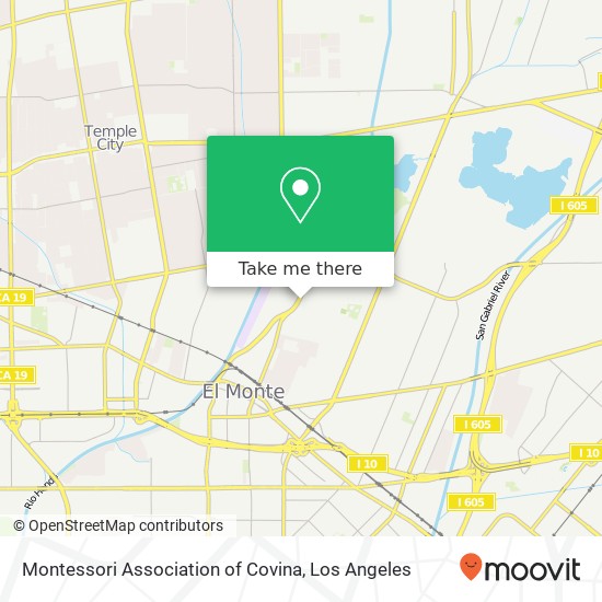 Montessori Association of Covina map