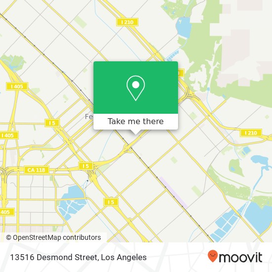 13516 Desmond Street map