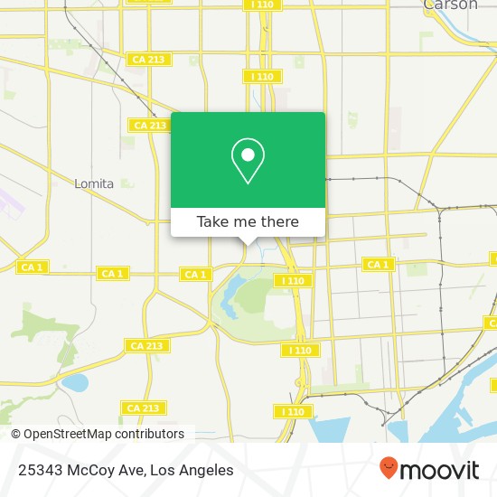 25343 McCoy Ave map