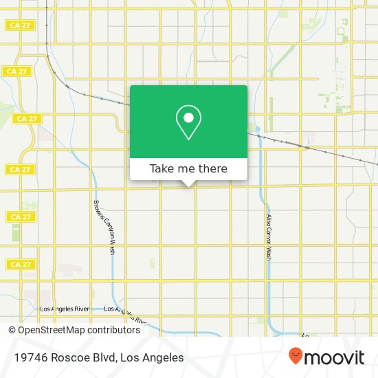 19746 Roscoe Blvd map