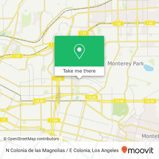 N Colonia de las Magnolias / E Colonia map