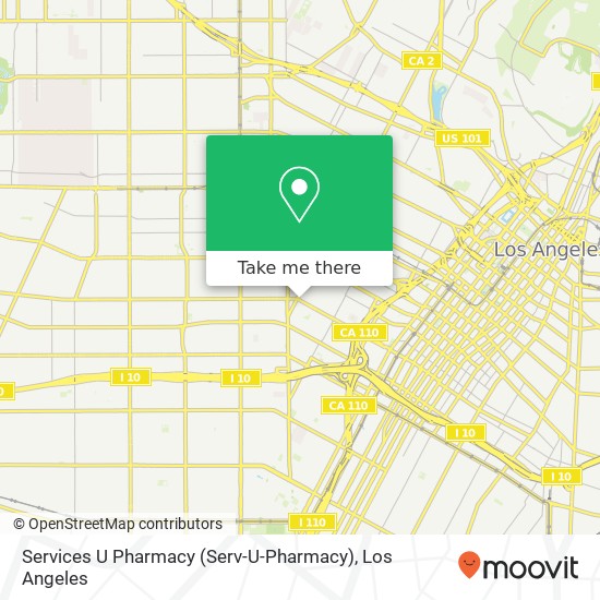 Mapa de Services U Pharmacy (Serv-U-Pharmacy)