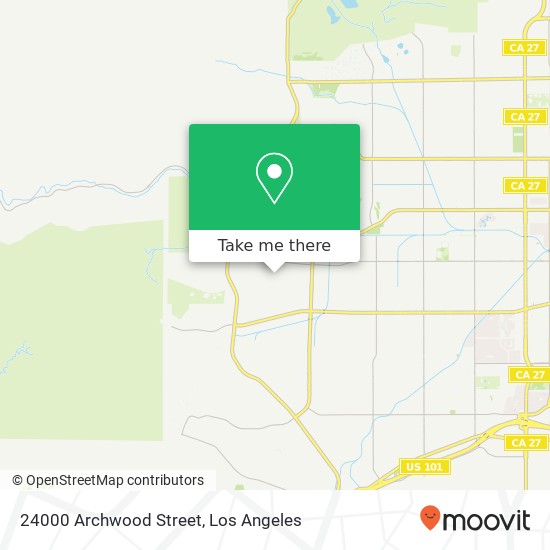 24000 Archwood Street map