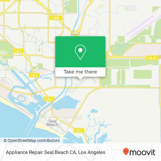 Mapa de Appliance Repair Seal Beach CA