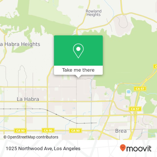 Mapa de 1025 Northwood Ave