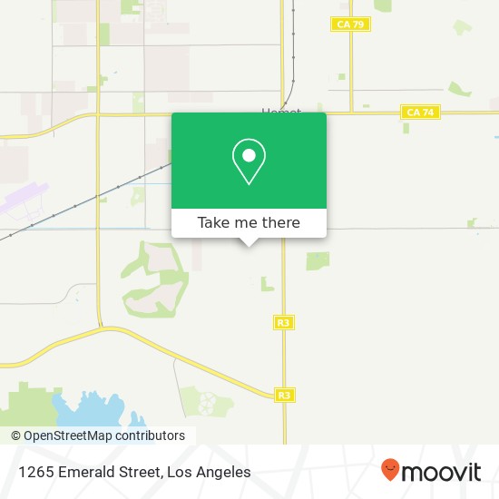 1265 Emerald Street map