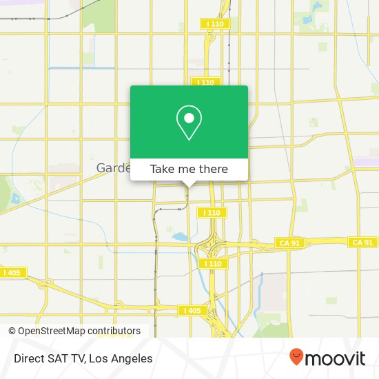 Direct SAT TV map