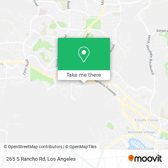 Mapa de 265 S Rancho Rd