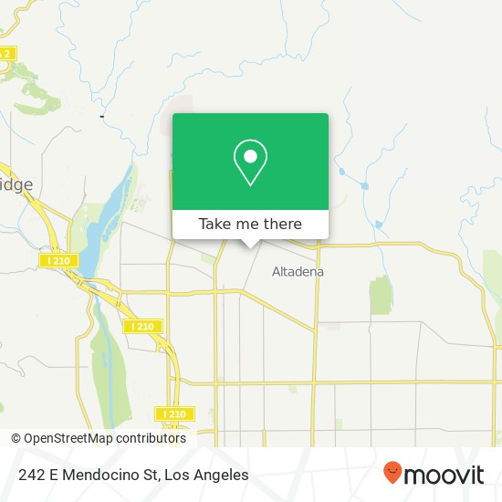 Mapa de 242 E Mendocino St