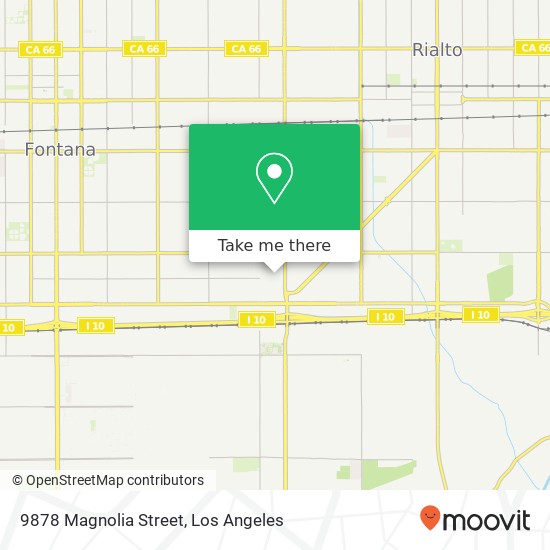 9878 Magnolia Street map
