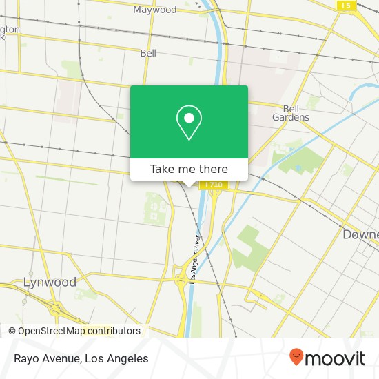 Rayo Avenue map