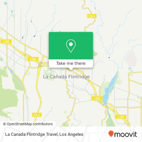 Mapa de La Canada Flintridge Travel