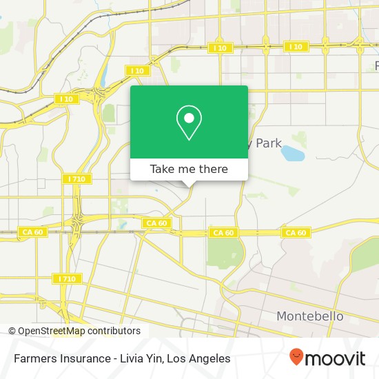 Farmers Insurance - Livia Yin map