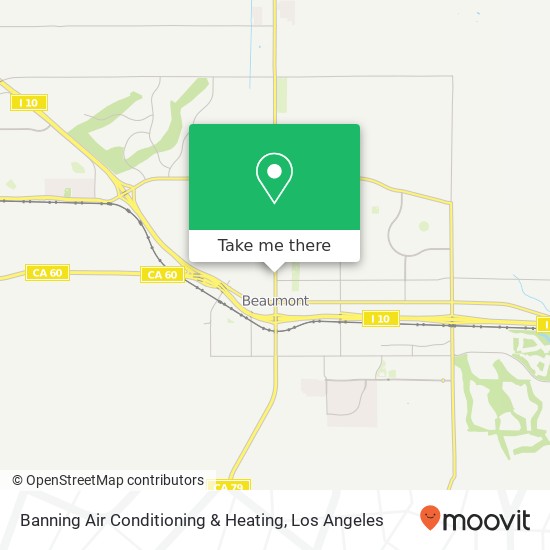 Banning Air Conditioning & Heating map