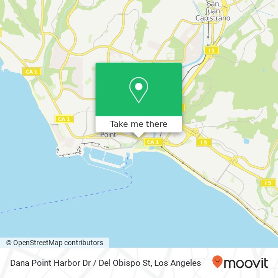 Mapa de Dana Point Harbor Dr / Del Obispo St