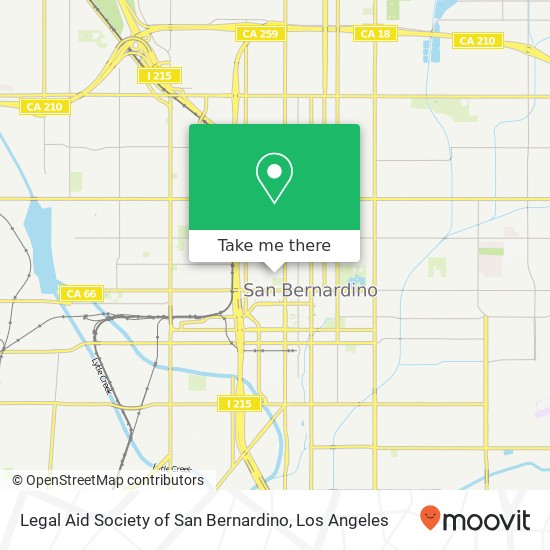 Legal Aid Society of San Bernardino map