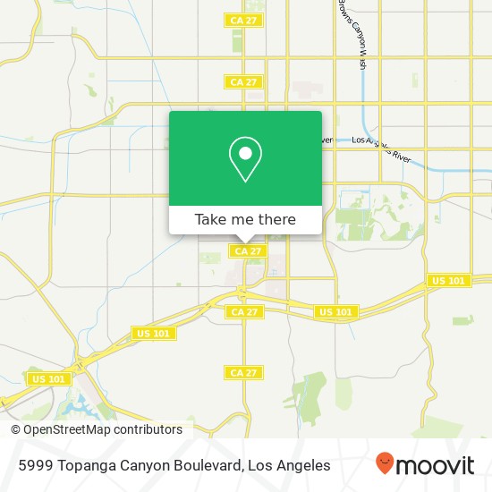 Mapa de 5999 Topanga Canyon Boulevard