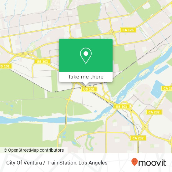 City Of Ventura / Train Station map